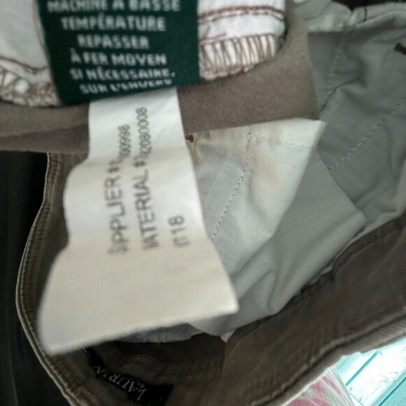 Ralph Lauren Stretch Cotton Capri Pants Zippered Pockets & Legs Womens Size 16 - Picture 11 of 11